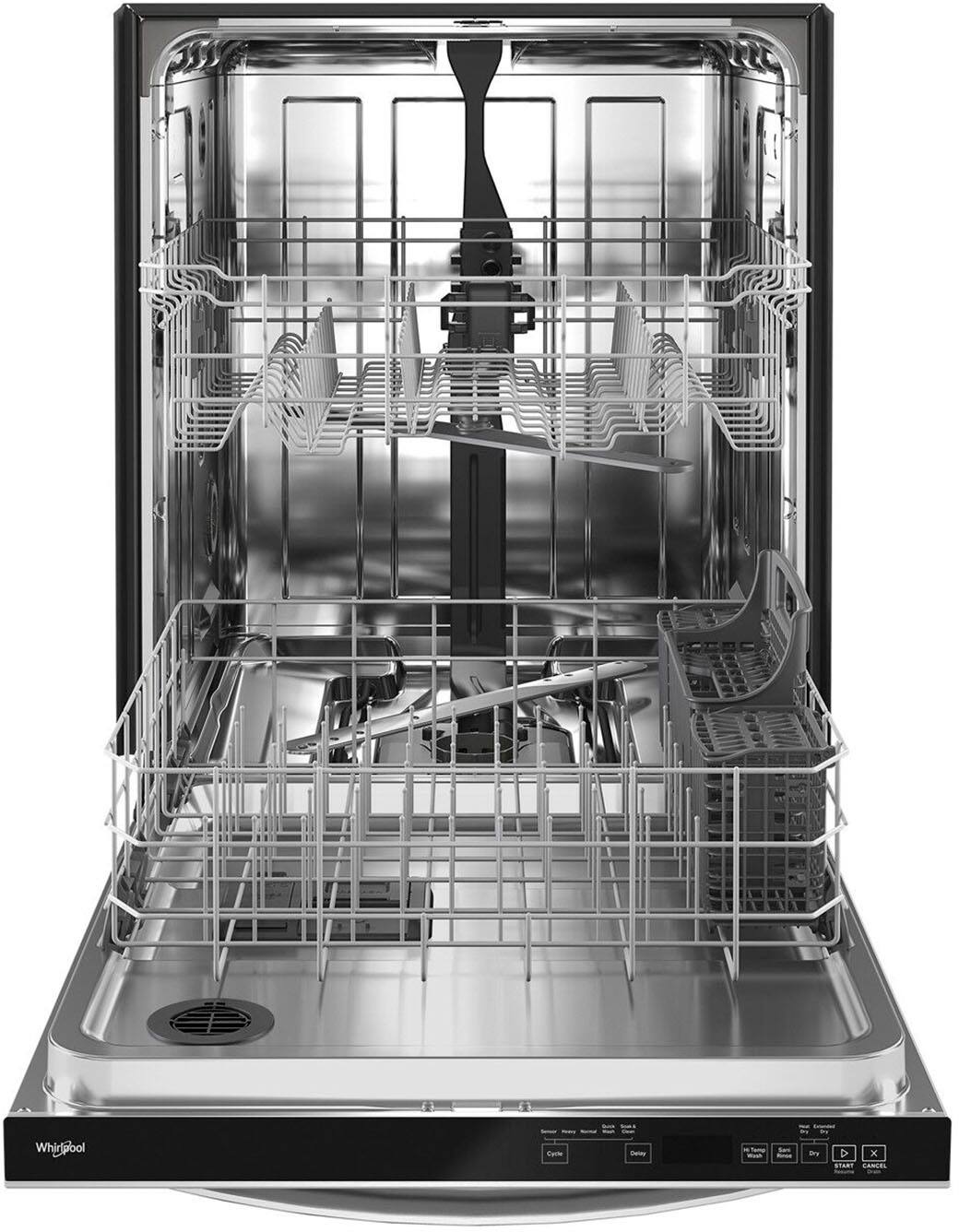 Alt View 13. Whirlpool - 24" Top Control Built-In Dishwasher with Stainless Steel Tub, Large Capacity with Tall Top Rack, 50 dBA - Stainless Steel.
