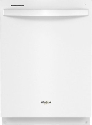 Whirlpool - 24" Top Control Built-In Dishwasher with Stainless Steel Tub, Large Capacity with Tall Top Rack, 50 dBA - White