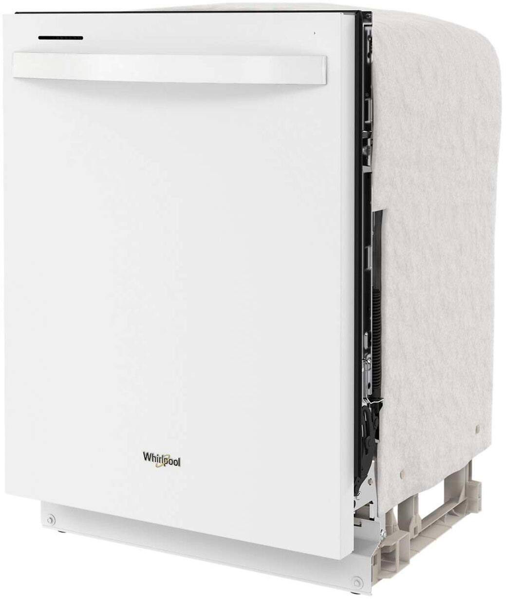 Left. Whirlpool - 24" Top Control Built-In Stainless Steel Tub Dishwasher with Large Capacity Tall Top Rack and 50 dBA - White.