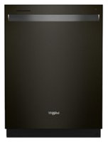 Whirlpool - 24" Top Control Built-In Dishwasher with Stainless Steel Tub, Large Capacity & 3rd Rack, 47 dBA - Black Stainless Steel - Front_Zoom