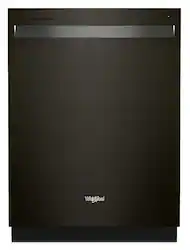 Whirlpool - 24" Top Control Built-In Stainless Steel Tub Dishwasher with 3rd Rack, Large Capacity, 47 dBA - Black Stainless Steel - Front_Zoom