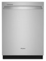Whirlpool - 24" Top Control Built-In Dishwasher Stainless Steel Tub with 3rd Rack and 47 dBA - Stainless Steel
