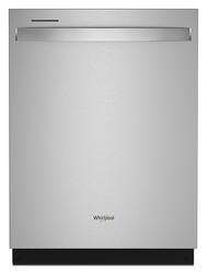 Whirlpool - 24" Top Control Built-In Tub Dishwasher with 3rd Rack, Large Capacity, 47 dBA - Stainless Steel - Front_Zoom