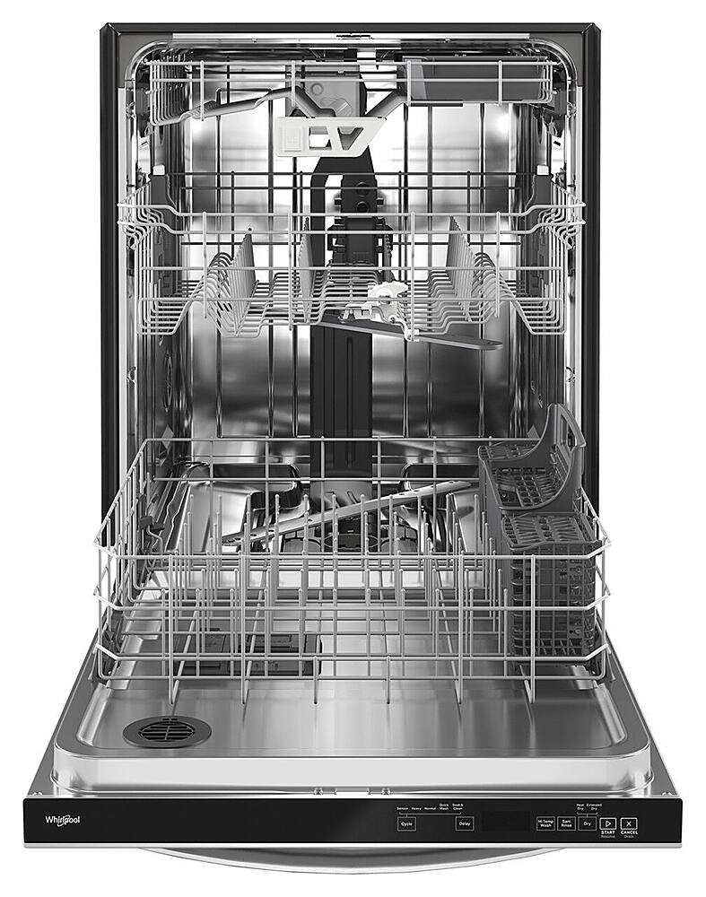 Alt View 13. Whirlpool - 24" Top Control Built-In Dishwasher with Stainless Steel Tub, Large Capacity & 3rd Rack, 47 dBA - Stainless Steel.