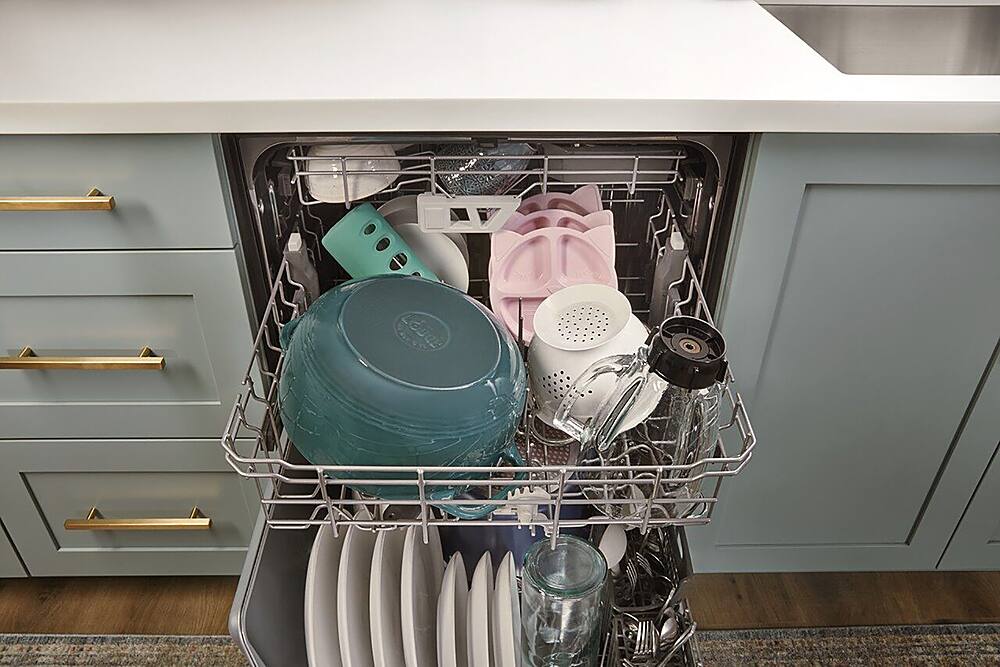 Alt View 29. Whirlpool - 24" Top Control Built-In Dishwasher with Stainless Steel Tub, Large Capacity & 3rd Rack, 47 dBA - Stainless Steel.