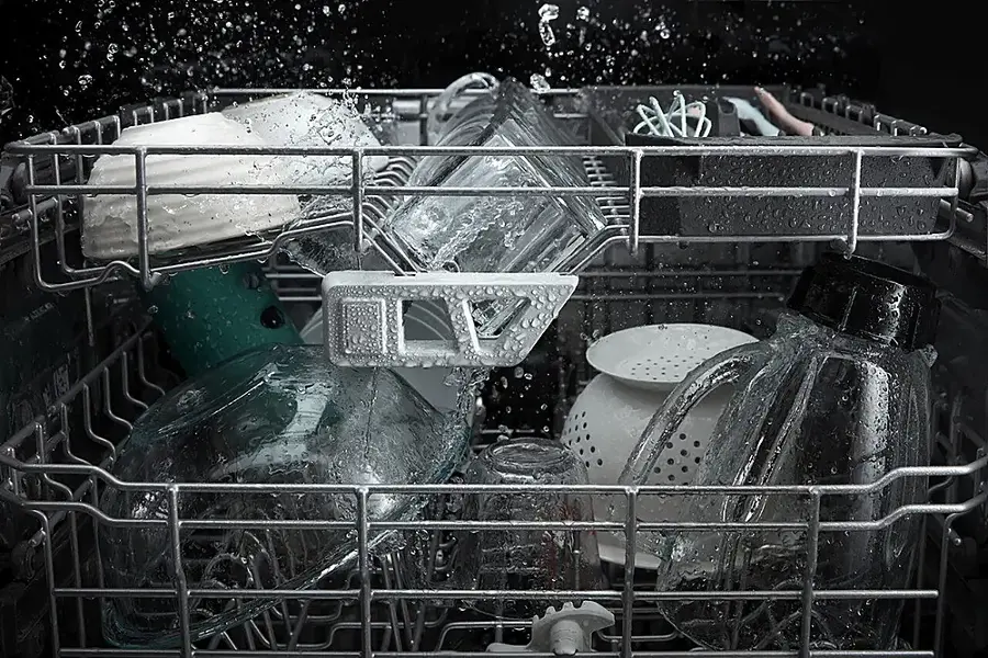 Alt View 32. Whirlpool - 24" Top Control Built-In Dishwasher with Stainless Steel Tub, Large Capacity & 3rd Rack, 47 dBA - Stainless Steel.