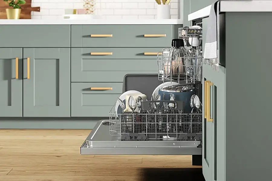 Alt View 35. Whirlpool - 24" Top Control Built-In Dishwasher with Stainless Steel Tub, Large Capacity & 3rd Rack, 47 dBA - Stainless Steel.