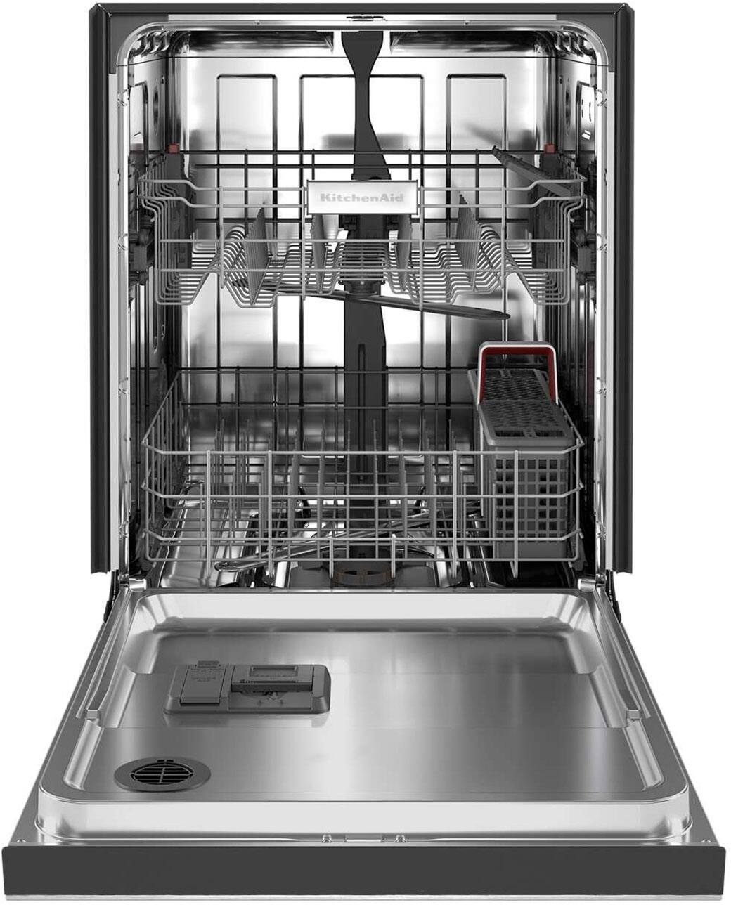 Alt View 12. KitchenAid - 24" Front Control Built-In Dishwasher with Stainless Steel Tub, ProWash, 47 dBA - Stainless Steel.