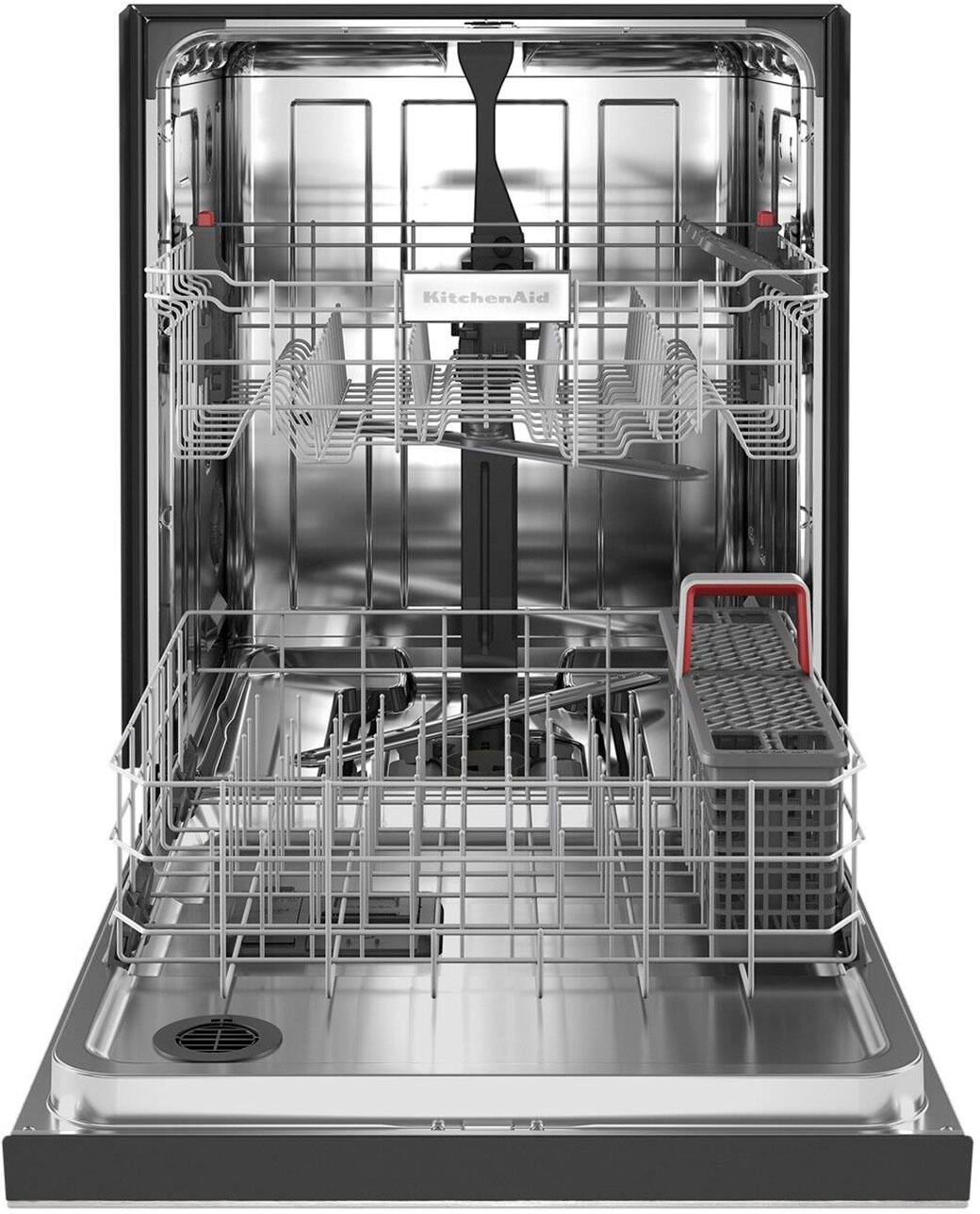 Alt View 13. KitchenAid - 24" Front Control Built-In Dishwasher with Stainless Steel Tub, ProWash, 47 dBA - Stainless Steel.