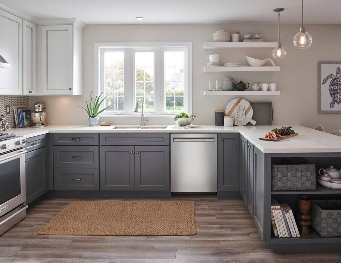 Alt View 31. KitchenAid - 24" Front Control Built-In Dishwasher with Stainless Steel Tub, ProWash, 47 dBA - Stainless Steel.