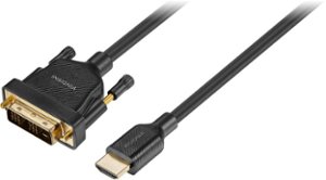Insignia™ - 6' DVI-D to HDMI Cable - Black - Front_Zoom