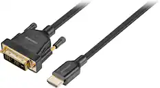 Front. Insignia™ - 6' DVI-D to HDMI Cable - Black.
