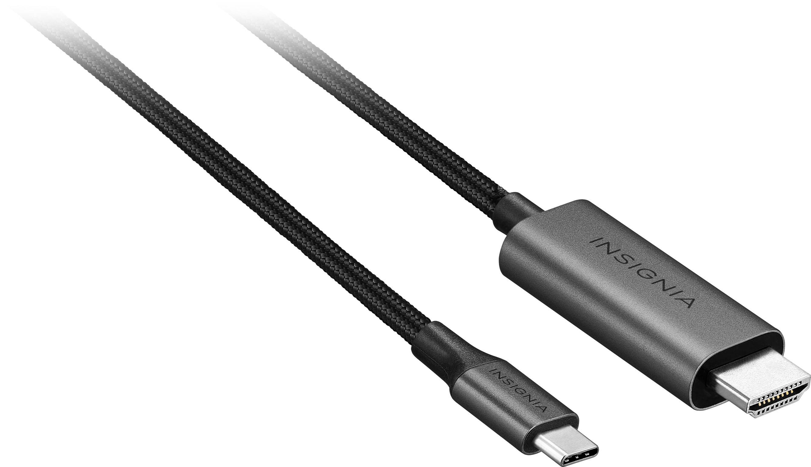 Angle. Insignia™ - 6' USB-C to HDMI Cable - Black.