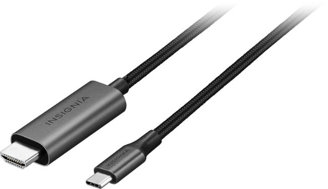 Insignia™ - 6' USB-C to HDMI Cable - Black_0