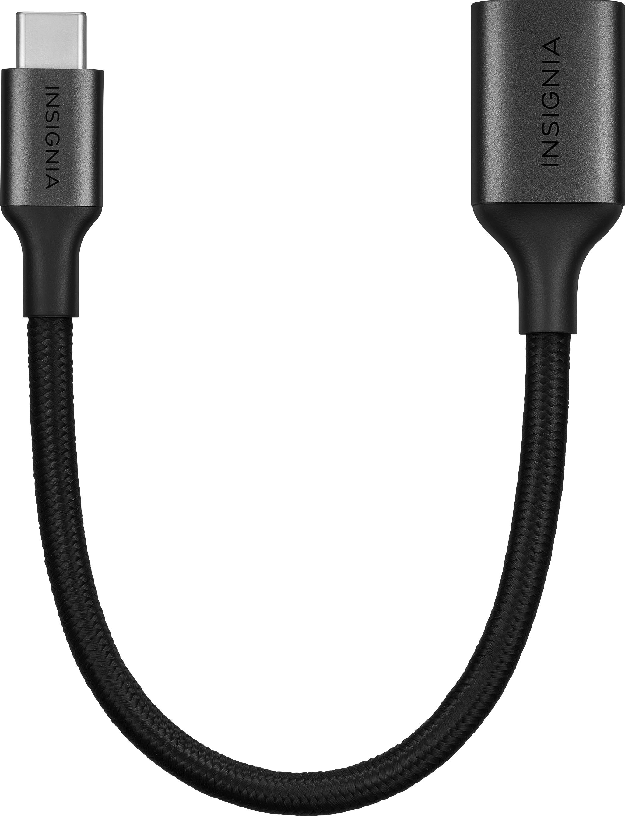 Left View: Belkin - 3.1 USB-A to USB-C Cable - 3ft USB Type A to Type C Cable for Fast Charging & Data Transfer - Black