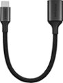 Left. Insignia™ - USB-C to USB Adapter - Black.