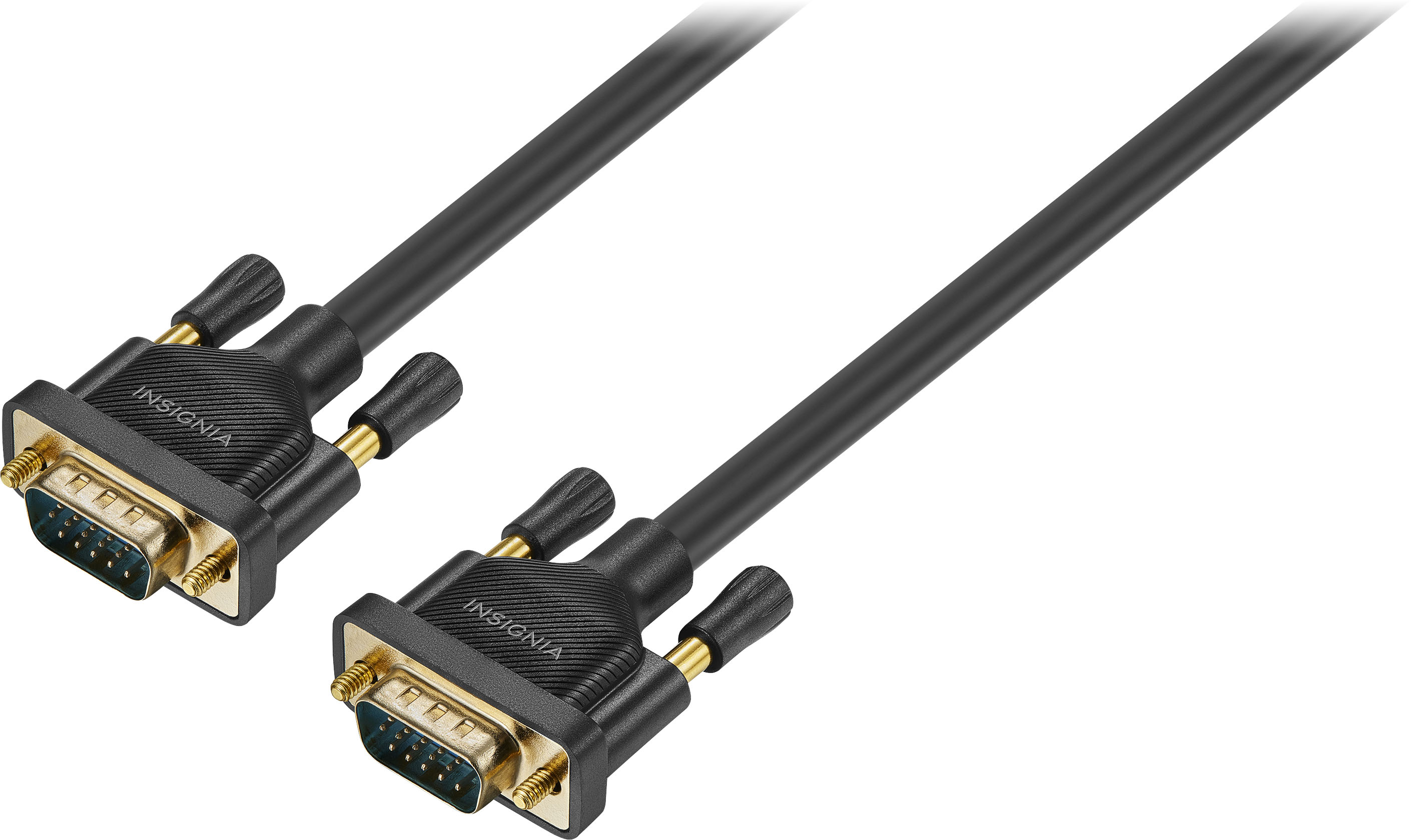 Left View: Insignia™ - 6' VGA Monitor Cable - Black