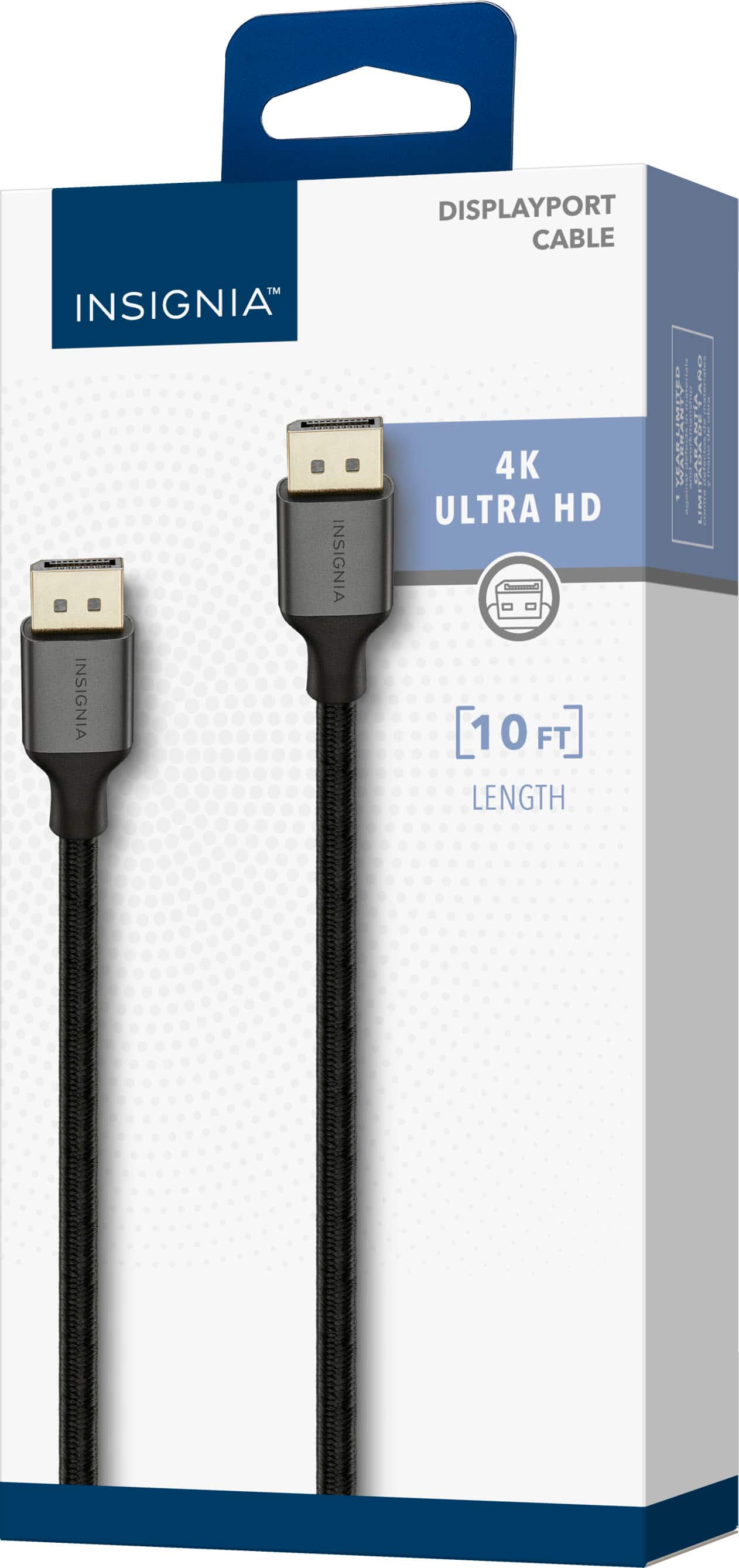 DisplayPort Cable Insignia - 4K Ultra HD 10 ft Length