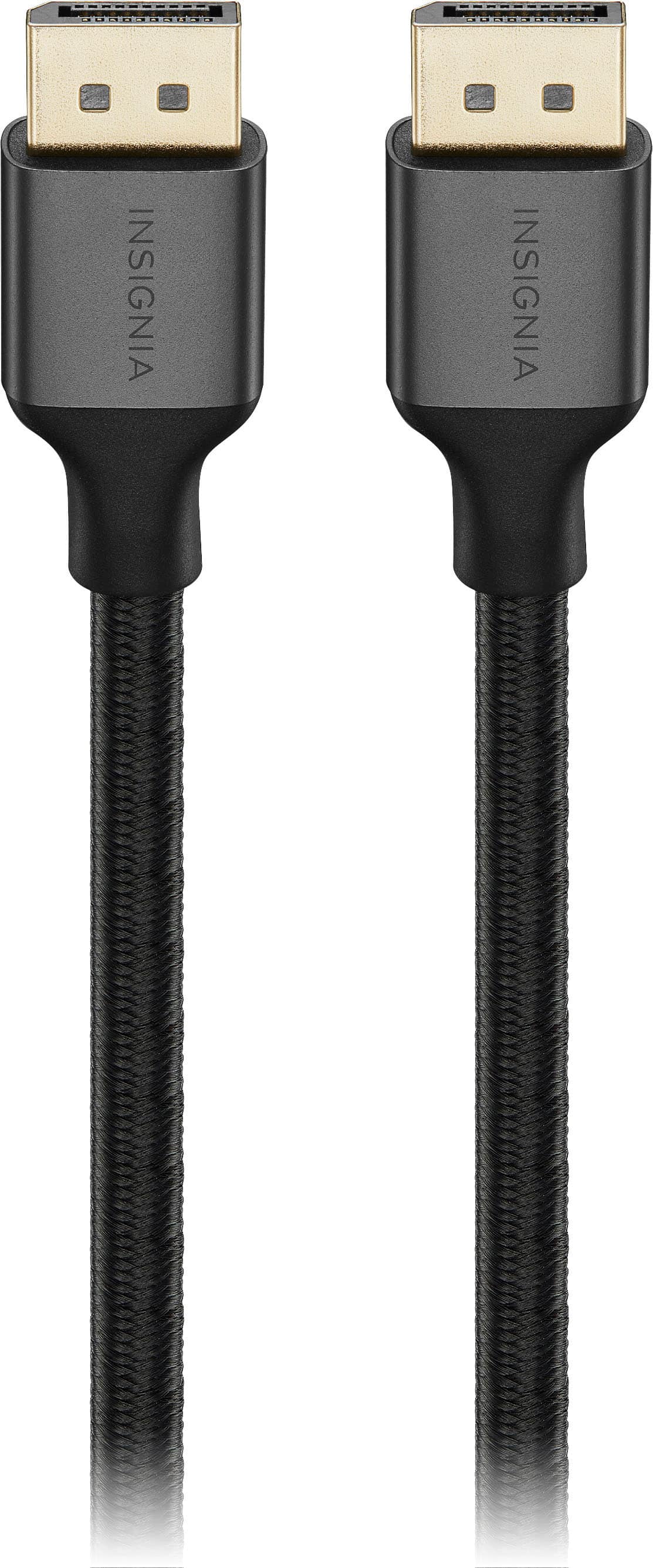 Left. Insignia™ - 6' DisplayPort Cable - Black.