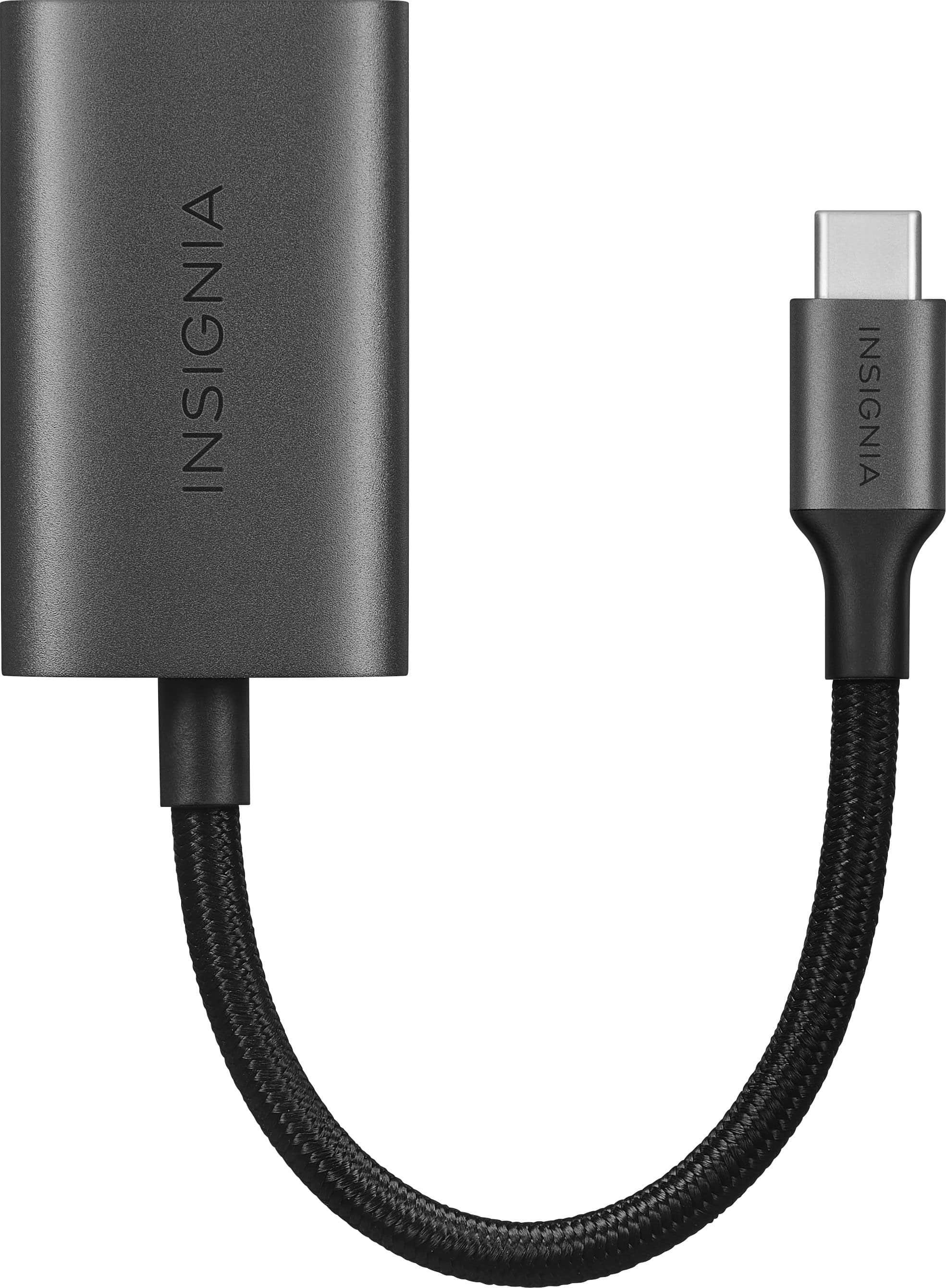 Left. Insignia™ - USB-C to HDMI Adapter - Black.
