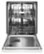 Alt View Zoom 12. KitchenAid - 24" Front Control Built-In Dishwasher with Stainless Steel Tub, ProWash, 47 dBA - White.