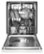 Alt View Zoom 15. KitchenAid - 24" Front Control Built-In Dishwasher with Stainless Steel Tub, ProWash, 47 dBA - White.