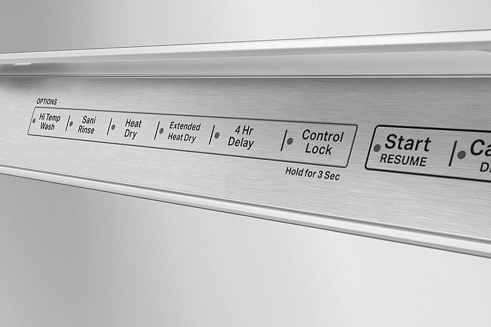 Alt View 22. KitchenAid - 24" Front Control Built-In Dishwasher with Stainless Steel Tub, ProWash, 47 dBA - White.