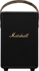 Marshall - Tufton Portable Bluetooth Speaker - Black/Brass - Front_Zoom