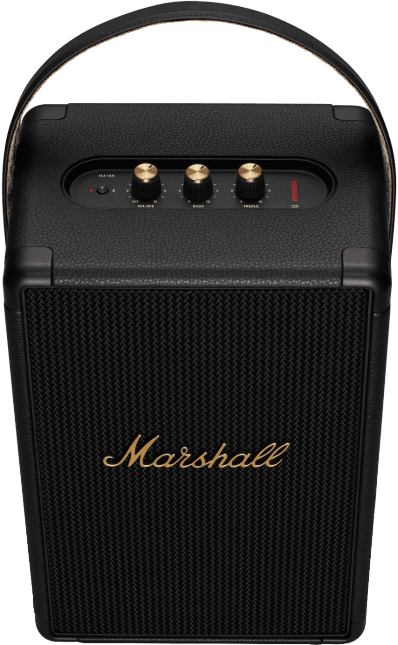Marshall Tufton Portable Bluetooth Speaker Black & Brass 1006118 - Best Buy