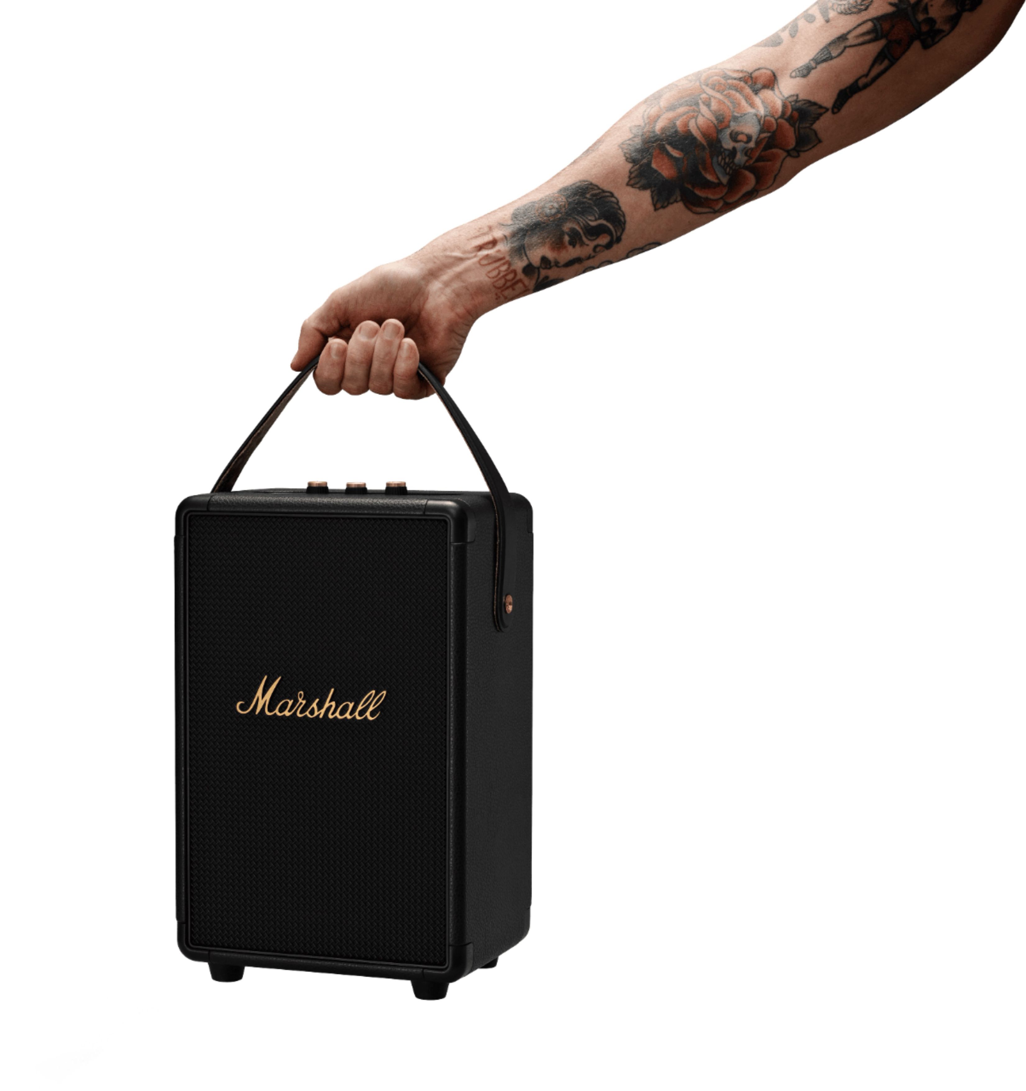 Buy 1006118 Marshall - Black Speaker & Portable Brass Bluetooth Tufton Best