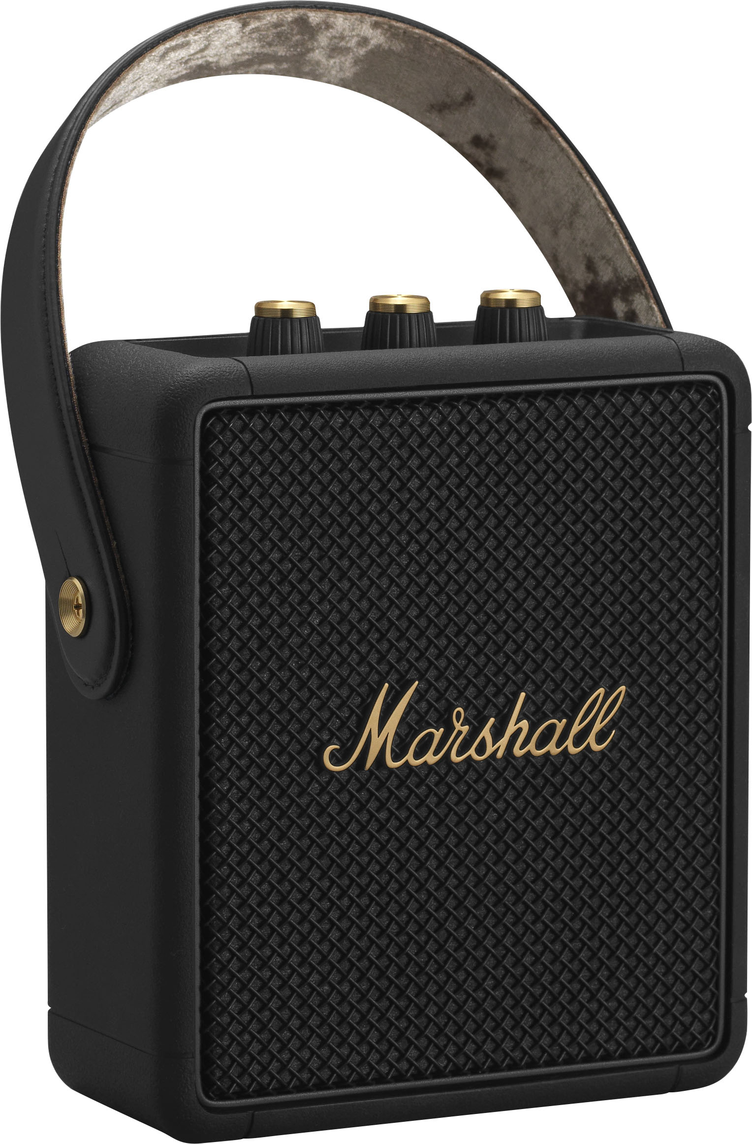 Marshall Stockwell II Portable Bluetooth Speaker Black/Brass 1005544 - Best  Buy