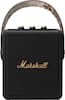 Front. Marshall - Stockwell II Portable Wireless Bluetooth Speaker with Bass / Treble / Volume Controls and 3.5 mm Auxiliary Input - Black and Brass.