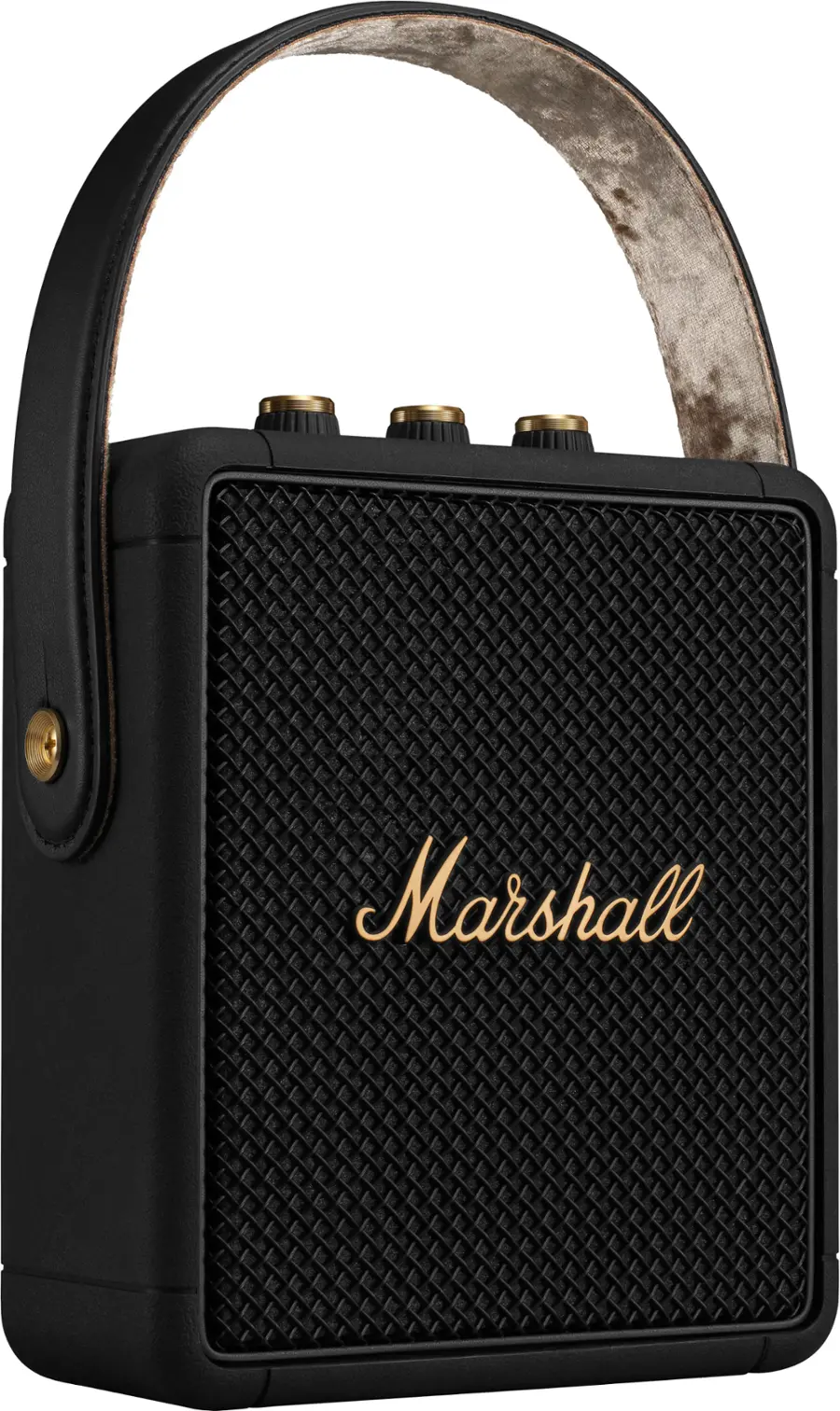 Alt View 22. Marshall - Stockwell II Portable Bluetooth Speaker - Black and Brass.
