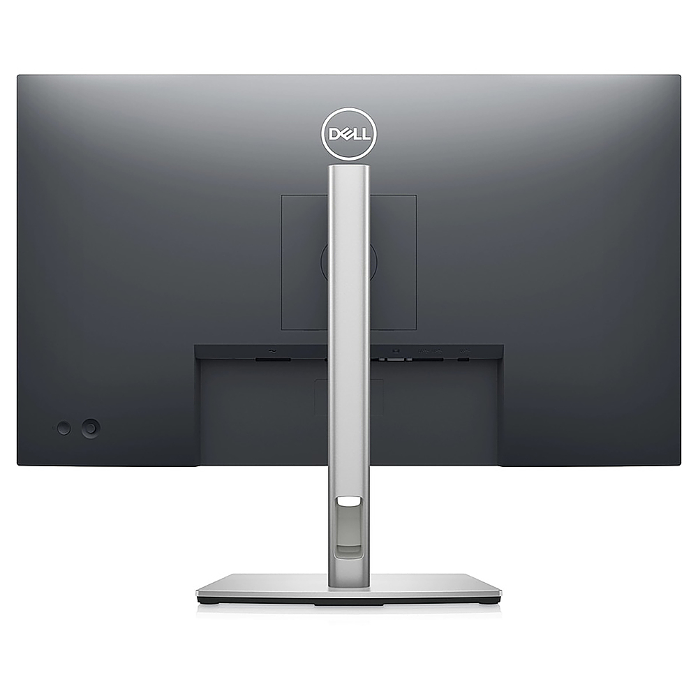 Back View: Dell - 27" LCD FHD Monitor (DisplayPort, USB, HDMI) - Black, Silver
