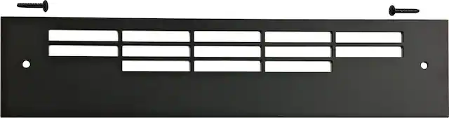Front. U-Line - 15'' Adjustable Grille - Black.