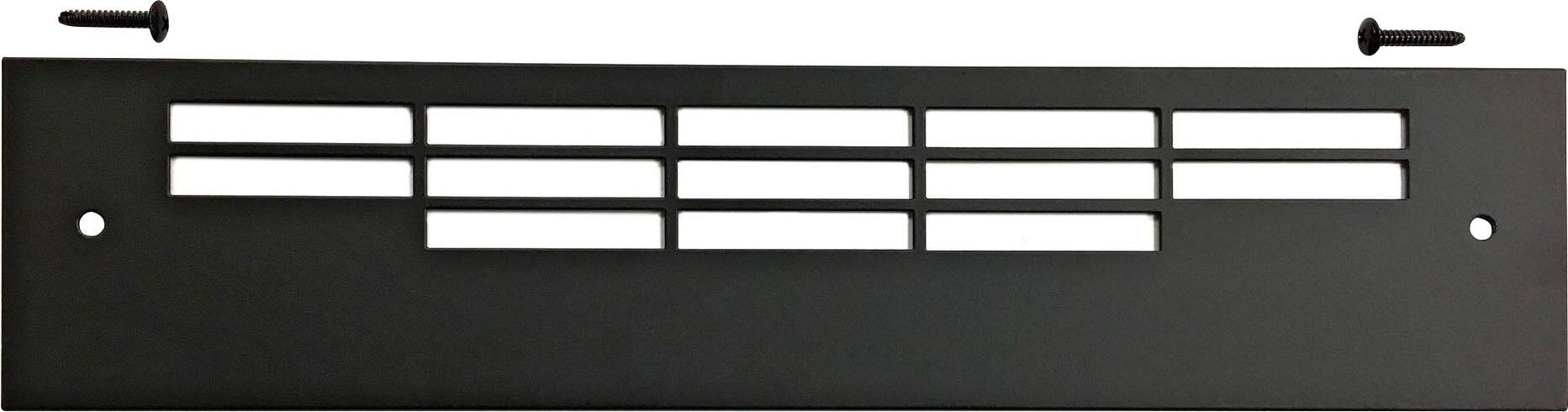 Front. U-Line - 15'' Adjustable Grille - Black.