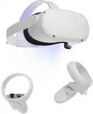 Angle. Meta - Quest 2 Advanced All-In-One Virtual Reality Headset - 128GB - Gray.