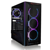 CLX - SET Gaming Desktop - AMD Ryzen 7 5800X - 32GB Memory - NVIDIA GeForce RTX 3060 - 500GB NVMe M.2 SSD + 4TB HDD - Black - Front_Zoom
