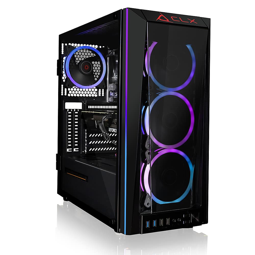 CLX Gaming Desktop Intel Core i9 11900KF 32GB Memory NVIDIA GeForce RTX 3070 Ti NVMe M.2 + HDD Black TGMSETRTH1659BM - Best Buy