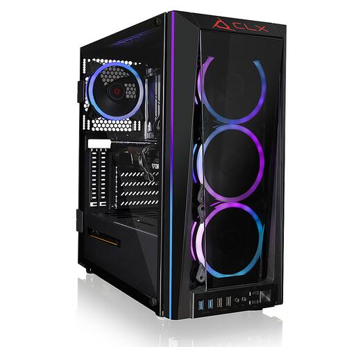 CLX - SET Gaming Desktop - AMD Ryzen 9 5900X - 32GB Memory - NVIDIA GeForce RTX 3070 Ti - 500GB NVMe M.2 SSD + 4TB HDD-Front_Standard 