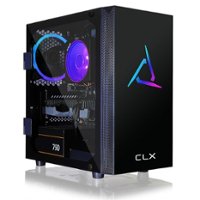 CLX - SET Gaming Desktop - AMD Ryzen 7 5800X - 16GB Memory - GeForce RTX 2060 - 500GB NVMe M.2 SSD + 3TB HDD - Black - Front_Zoom