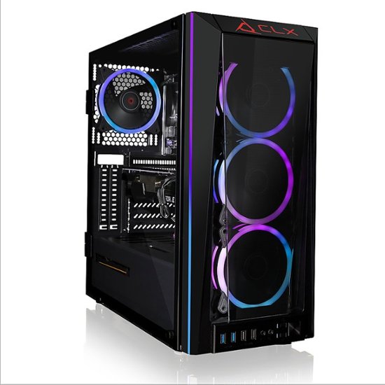 CLX – SET Gaming Desktop – Intel Core i7 10700KF – 32GB Memory – GeForce RTX 3080 Ti – 500GB NVMe M.2 SSD + 4TB HDD – Black