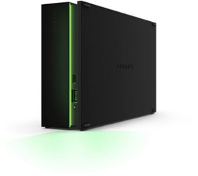 Seagate - Game Drive for Xbox 8TB External USB 3.2 Gen 1 Desktop Hard Drive with Certified Xbox Green LED Lighting - Black - Front_Zoom