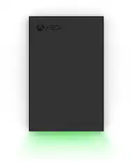 Front. Seagate - Game Drive for Xbox 4TB External USB 3.2 Gen 1 Portable Hard Drive Xbox Certified with Green LED Bar - Black.