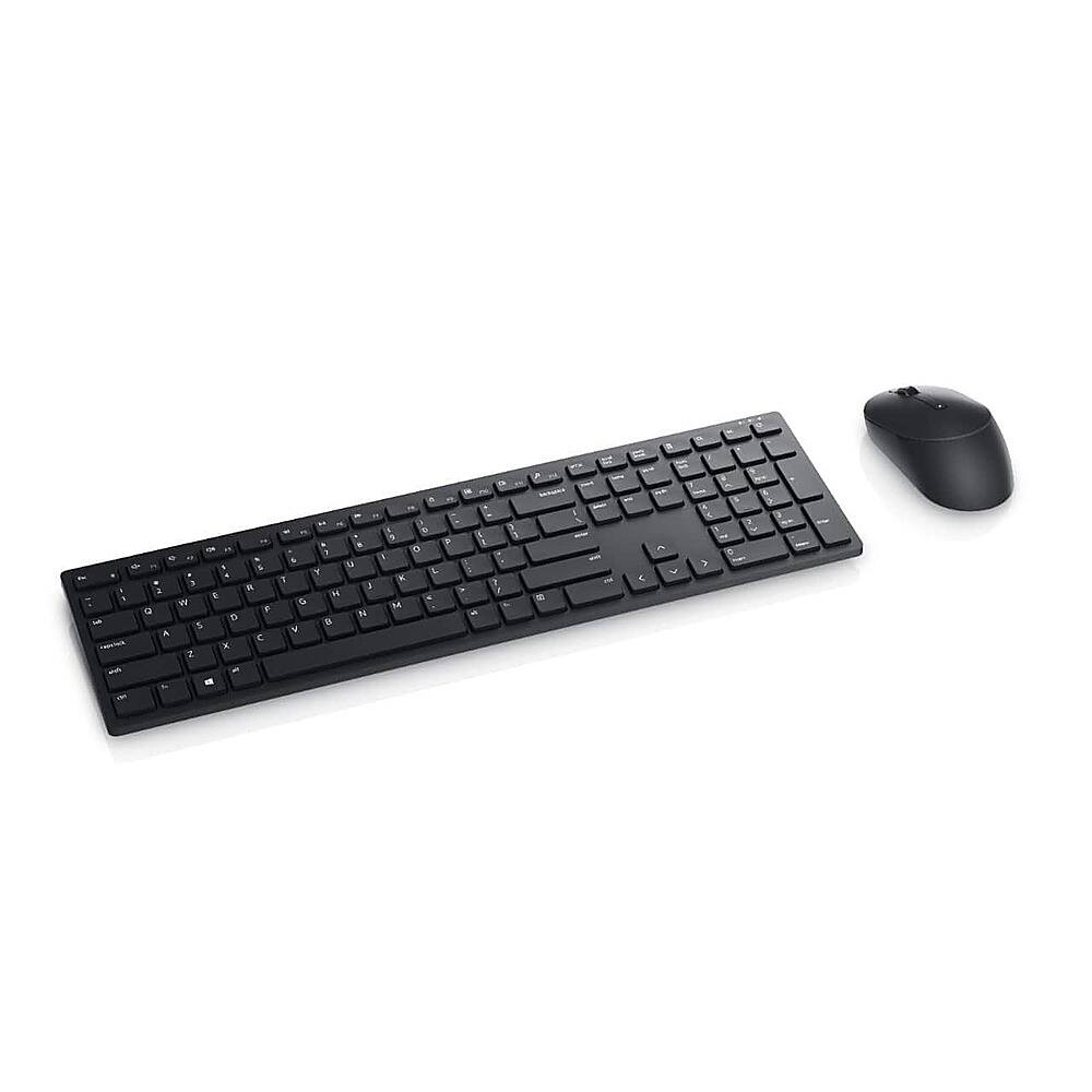 Left. Dell - KM5221E Pro Wireless Keyboard and Mouse - Black.