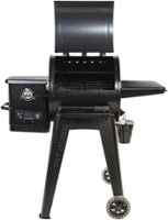 Pit Boss - Navigator 550 Wood Pellet Grill with Grill Cover - Dark Grey - Left_Zoom
