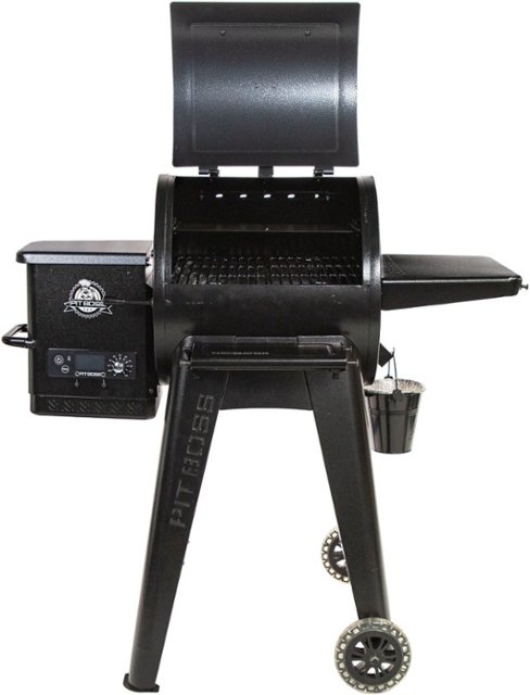 Pit Boss - Navigator 550 Wood Pellet Grill with Grill Cover - Dark Grey