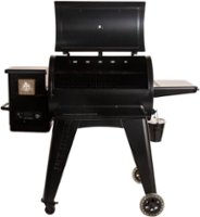 Pit Boss - Navigator 850 Wood Pellet Grill with Grill Cover - Dark Grey - Left_Zoom