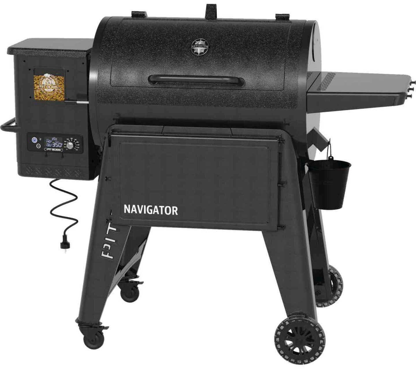 Pit Boss Navigator Wood Pellet Grill with Grill Cover Black PB850G
