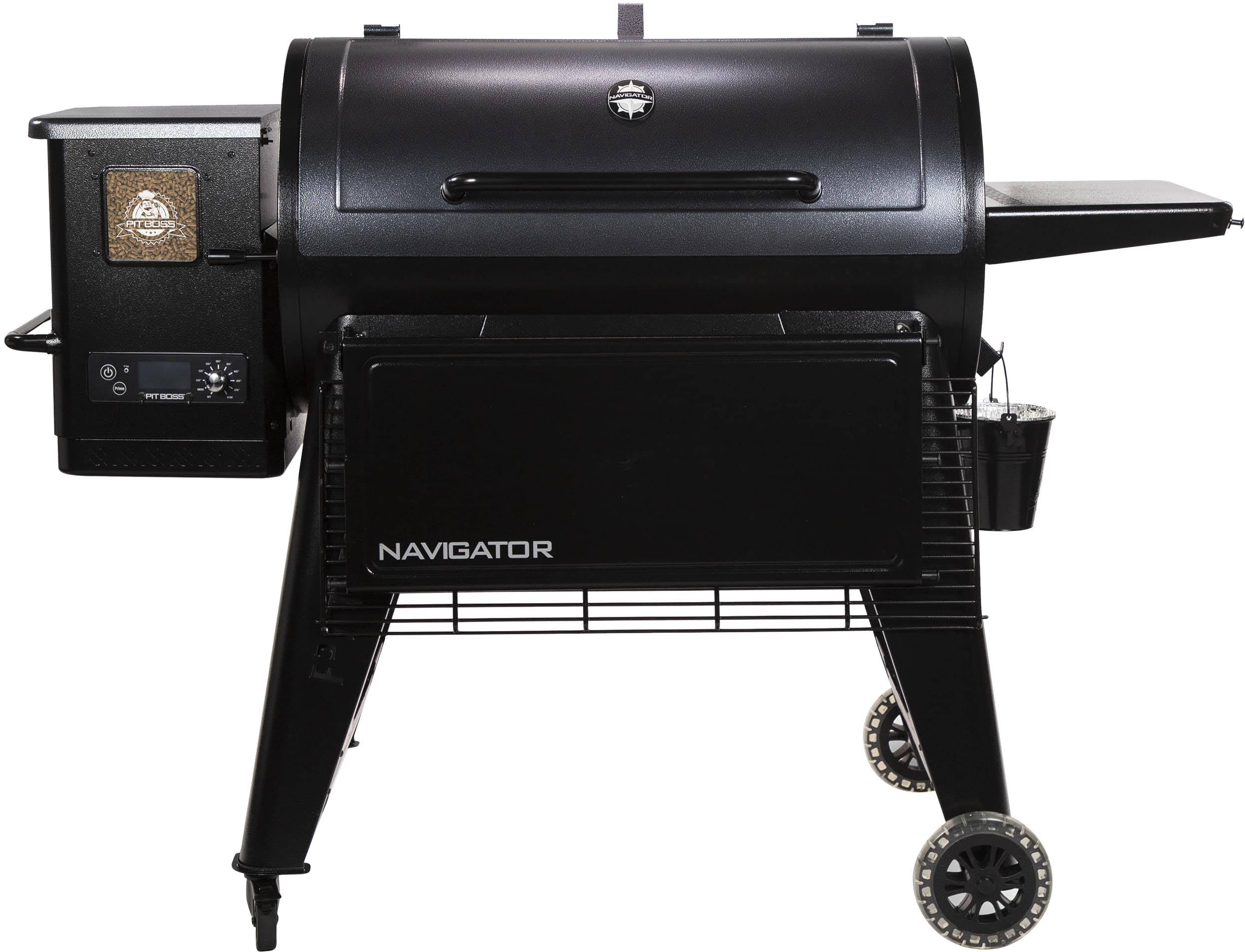 Pit Boss - Navigator 1150 Wood Pellet Grill with Grill Cover - Dark Grey